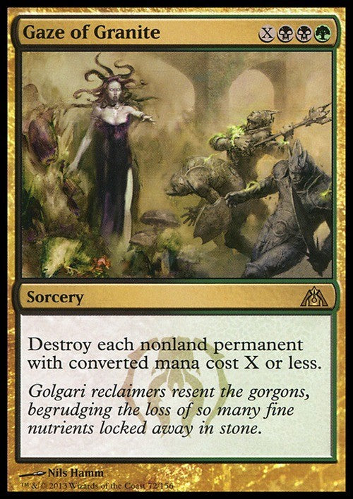 Gaze of Granite ~ Dragon's Maze [ EX ] [ Magic MTG ]