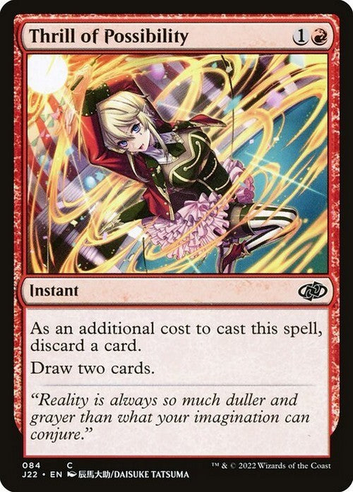 Thrill of Possibility (ANIME) ~ Jumpstart 2022 [ NM ] [ Magic MTG ]