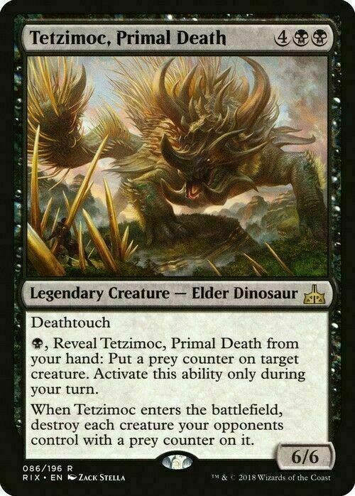 Tetzimoc, Primal Death ~ Rivals of Ixalan [ EX ] [ Magic MTG ]