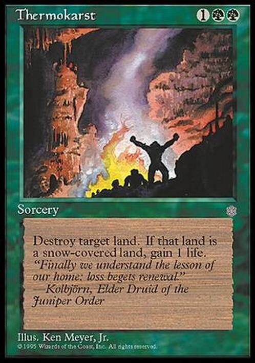 Thermokarst ~ Ice Age [ PLAYED ] [ Magic MTG ]
