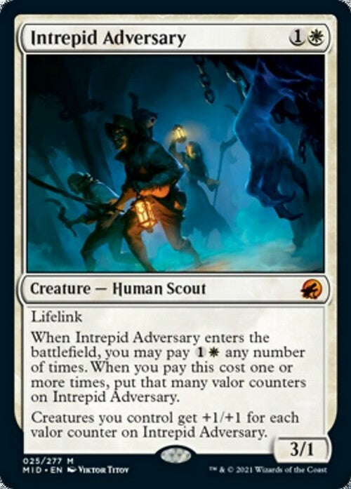 Intrepid Adversary ~ Midnight Hunt [ EX ] [ Magic MTG ]