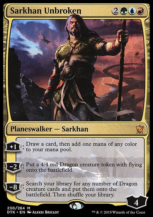 Sarkhan Unbroken ~ Dragons of Tarkir [ EX ] [ Magic MTG ]