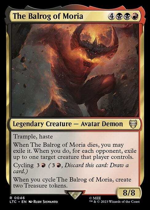 The Balrog of Moria ~ Commander: Lord of the Rings [ NM ] [ Magic MTG ]