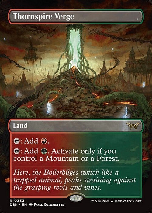 BORDERLESS Thornspire Verge ~ Duskmourn [ EX ] [ Magic MTG ]