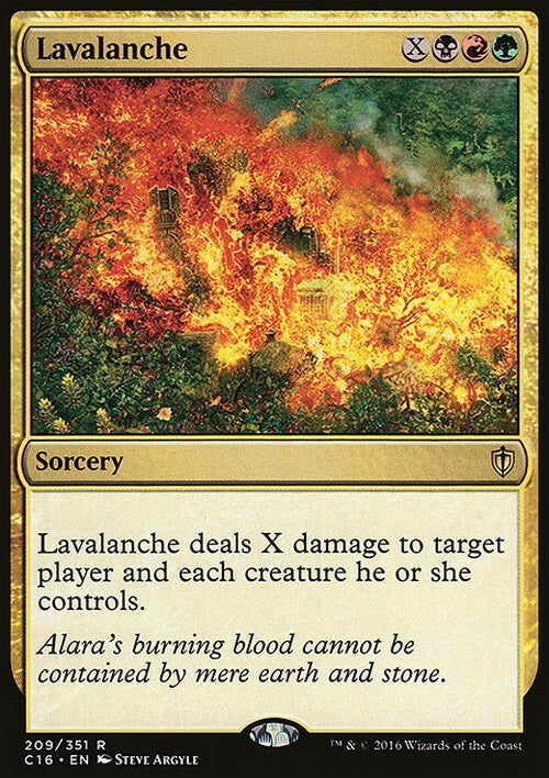 Lavalanche ~ Commander 2016 [ EX ] [ Magic MTG ]