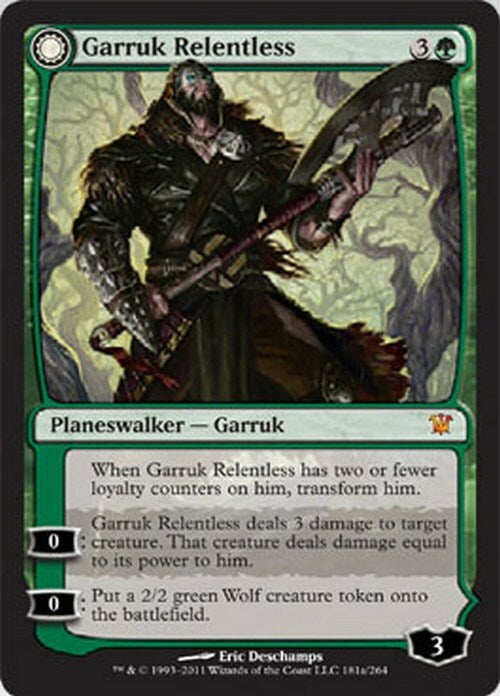 Garruk Relentless / the Veil-Cursed ~ Innistrad [ EX ] [ MTG ]