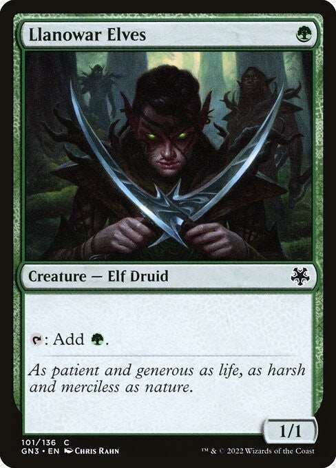 Llanowar Elves ~ Game Night: Free For All [ NM ] [ Magic MTG ]
