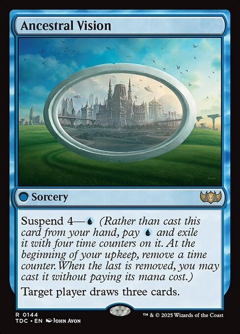 Ancestral Vision ~ Commander: Tarkir: Dragonstorm [ NM ] [ Magic MTG ]