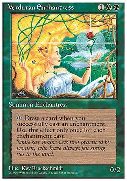Verduran Enchantress ~ Fourth Edition [ EX ] [ Magic MTG ]