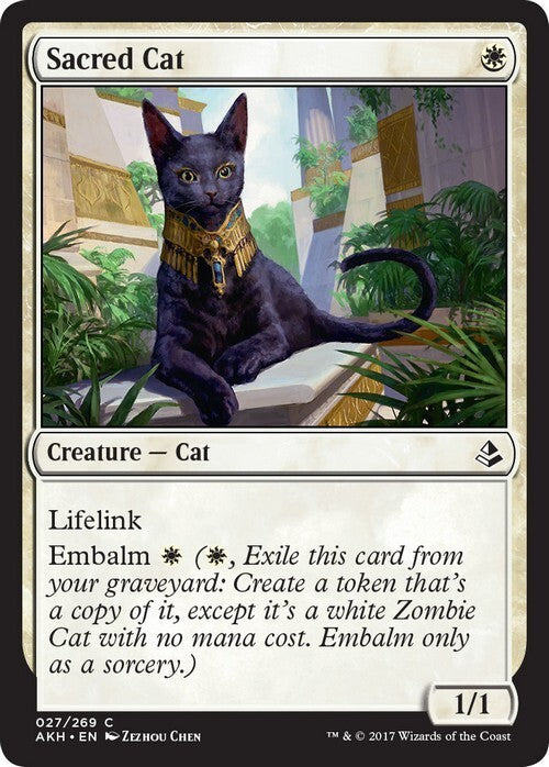 Sacred Cat ~ Amonkhet [ EX ] [ Magic MTG ]