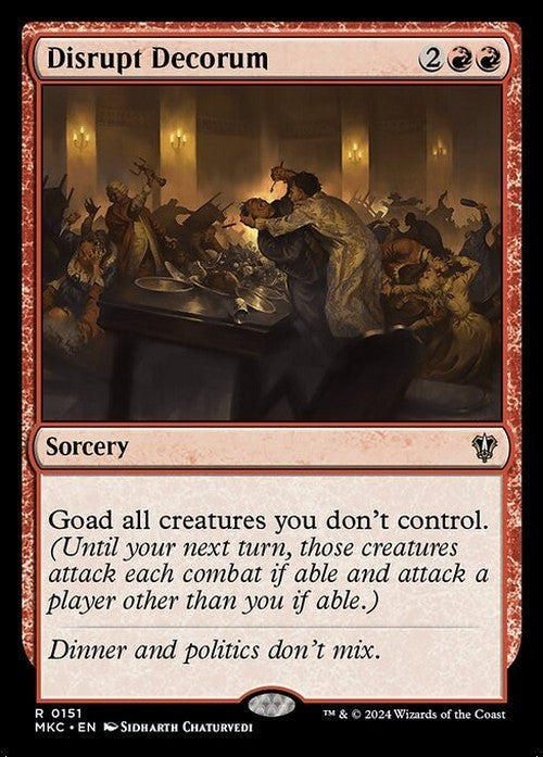 Disrupt Decorum ~ Commander: Murders at Karlov Manor [ NM ] [ Magic MTG ]