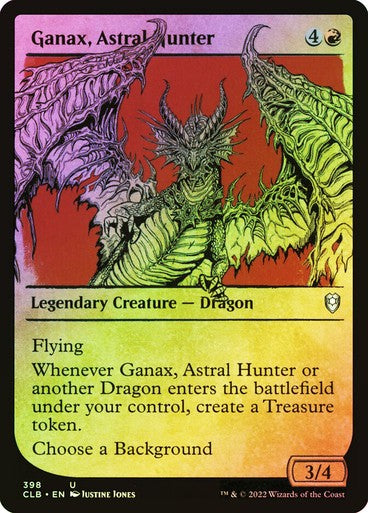 FOIL SHOWCASE Ganax, Astral Hunter ~ Commander Legends 2 [ NM ] [ Magic MTG ]