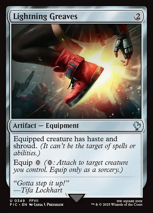 Lightning Greaves ~ Commander: Final Fantasy [ NM ] [ Magic MTG ]