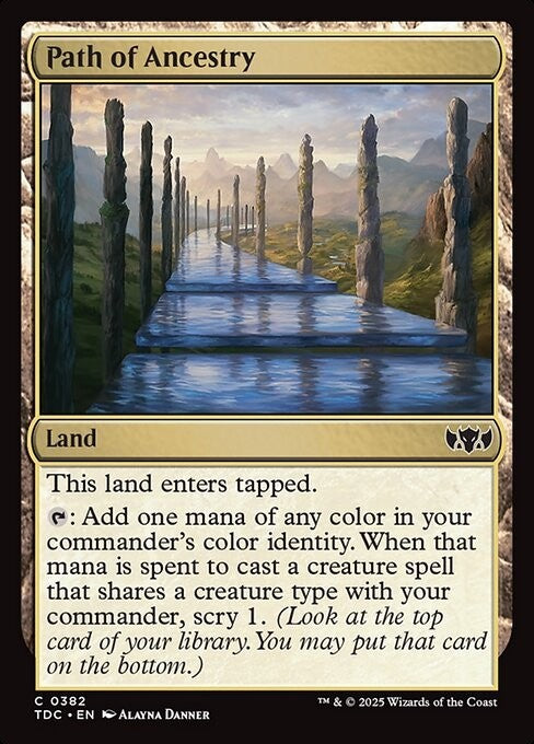 Path of Ancestry ~ Commander: Tarkir: Dragonstorm [ NM ] [ Magic MTG ]