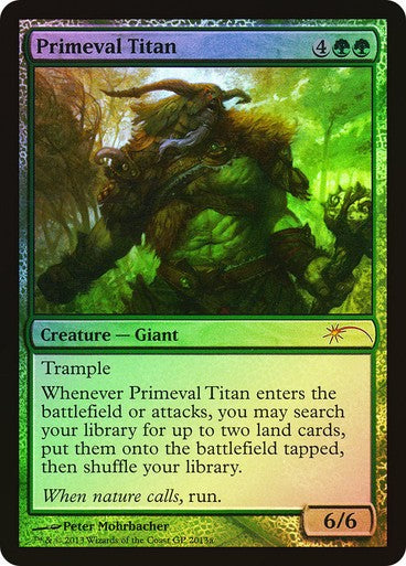 FOIL Primeval Titan ~ Grand Prix Promos [ PL ]  [ Magic MTG ]