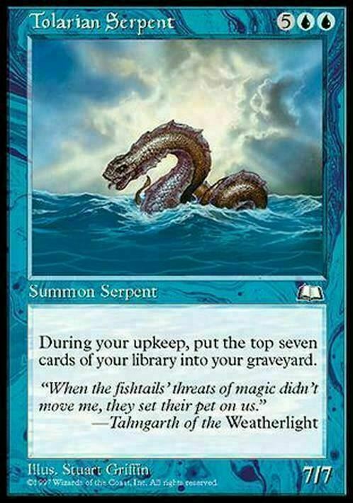 Tolarian Serpent ~ Weatherlight [ EX ] [ Magic MTG ]