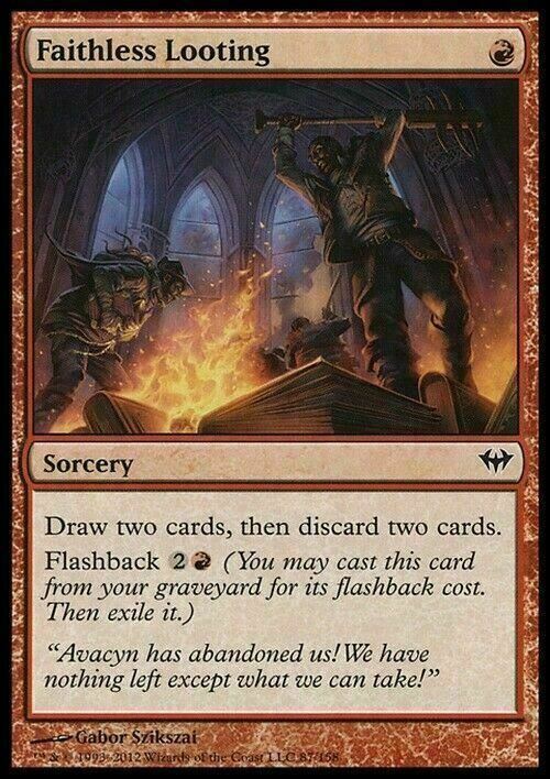 Faithless Looting ~ Dark Ascension [ EX ] [ Magic MTG ]