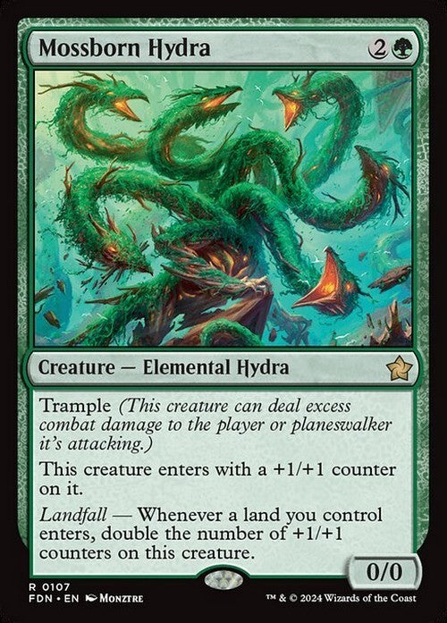 Mossborn Hydra ~ Foundations [ NM ] [ Magic MTG ]