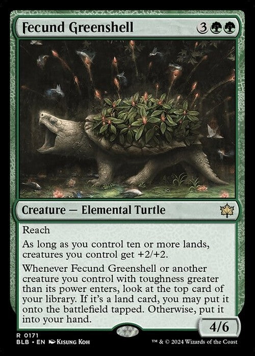 Fecund Greenshell ~ Bloomburrow [ NM ] [ Magic MTG ]