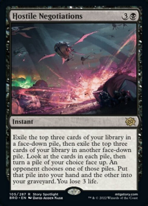 Hostile Negotiations ~ The Brothers' War [ NM ] [ Magic MTG ]