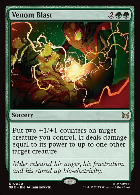 Venom Blast ~ Spider-Man [ NM ] [ Magic MTG ]