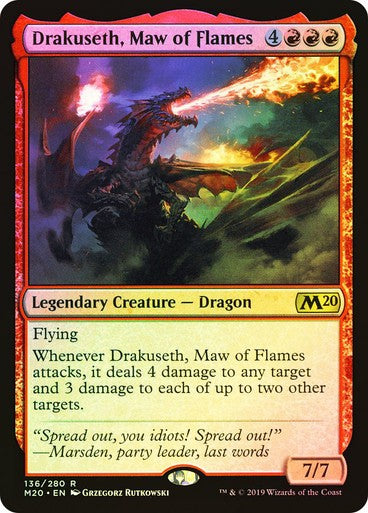 FOIL Drakuseth, Maw of Flames ~ Core 2020 [ NM ] [ Magic MTG ]