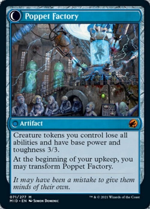 Poppet Stitcher / Poppet Factory ~ Midnight Hunt [ NM ] [ Magic MTG ]