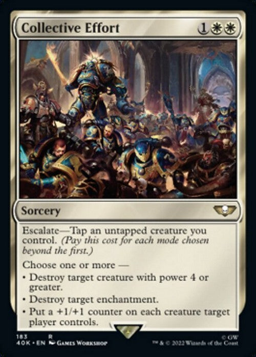 Collective Effort ~ Commander: Warhammer 40,000 [ NM ] [ Magic MTG ]
