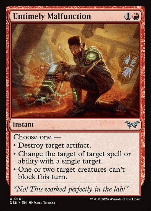 Untimely Malfunction ~ Duskmourn [ NM ] [ Magic MTG ]