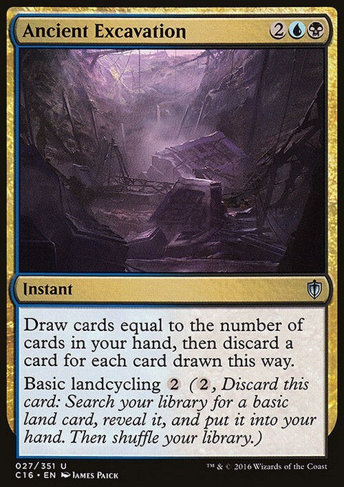 Ancient Excavation ~ Commander 2016 [ EX ] [ Magic MTG ]