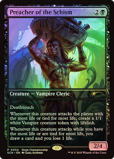 FOIL Preacher of the Schism ~ Store Championship Promos [ NM ] [ Magic MTG ]