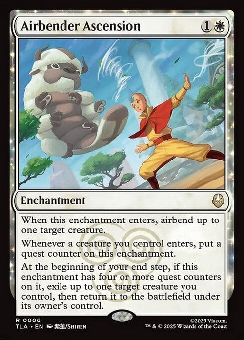 Airbender Ascension ~ Avatar: The Last Airbender [ NM ] [ Magic MTG ]