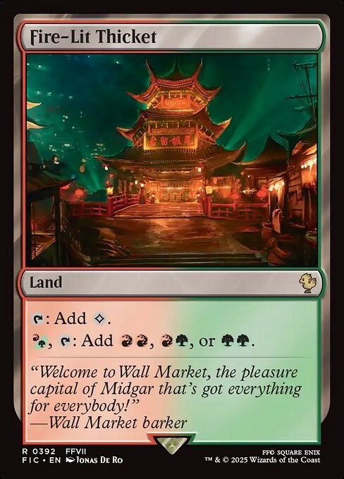 Fire-Lit Thicket ~ Commander: Final Fantasy [ NM ] [ Magic MTG ]