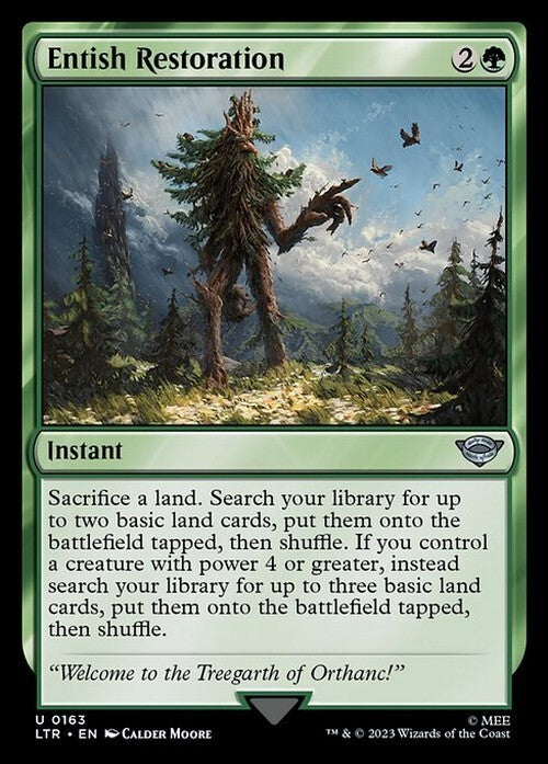 Entish Restoration ~ The Lord of the Rings [ NM ] [ Magic MTG ]
