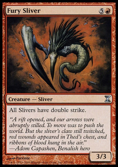 Fury Sliver ~ Time Spiral [ EX ] [ Magic MTG ]