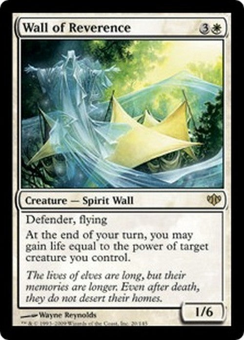 Wall of Reverence ~ Conflux [ PLAYED ] [ Magic MTG ]