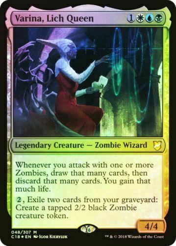 FOIL Varina, Lich Queen ~ Commander 2018 [ EX ] [ Magic MTG ]