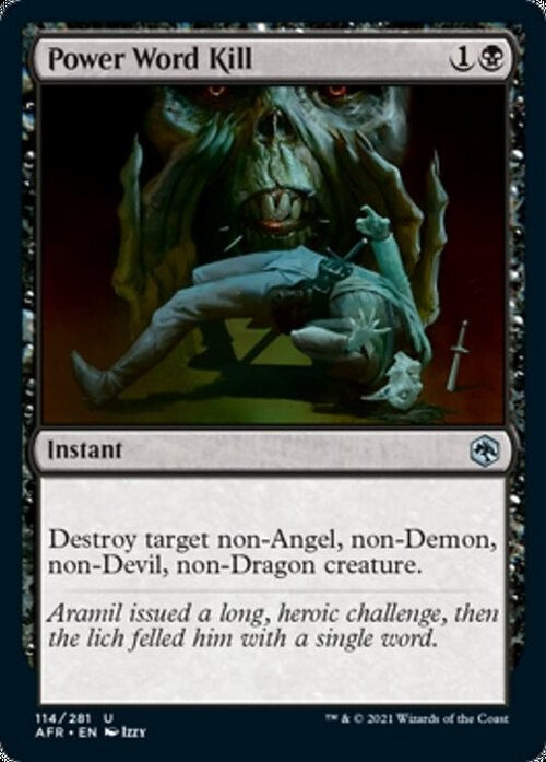 Power Word Kill ~ Adventures in the Forgotten Realms [ NM ] [ MTG ]