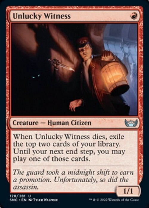 Unlucky Witness ~ Streets of New Capenna [ NM ] [ Magic MTG ]