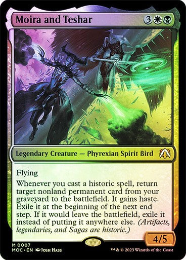 FOIL Moira and Teshar ~ Commander: March of the Machine [ NM ] [ MTG ]