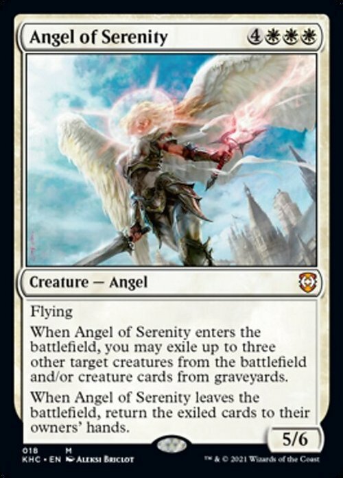 Angel of Serenity ~ Commander: Kaldheim [ NM ] [ Magic MTG ]