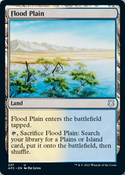 Flood Plain ~ Commander: Adventures in the Forgotten Realms [ NM ]