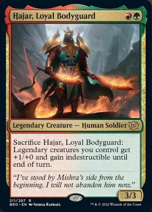 Hajar, Loyal Bodyguard ~ The Brothers' War [ NM ] [ Magic MTG ]