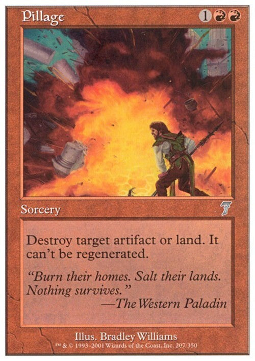 Pillage ~ Seventh Edition [ EX ] [ Magic MTG ]