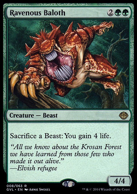 Ravenous Baloth ~ Duel Decks [ EX ] [ Magic MTG ]