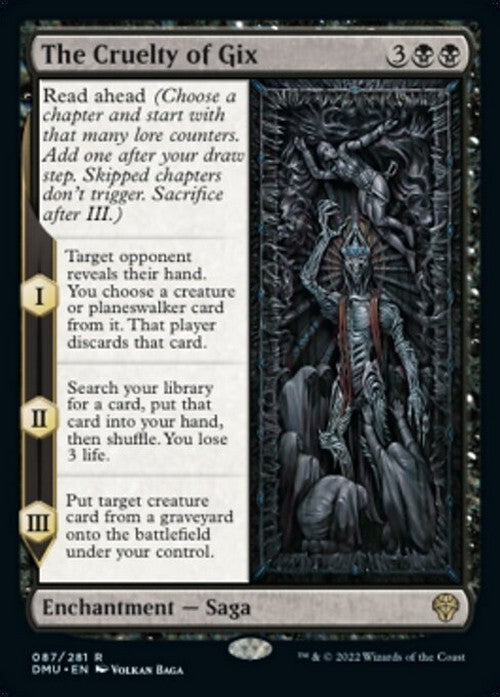 The Cruelty of Gix ~ Dominaria United [ NM ] [ Magic MTG ]