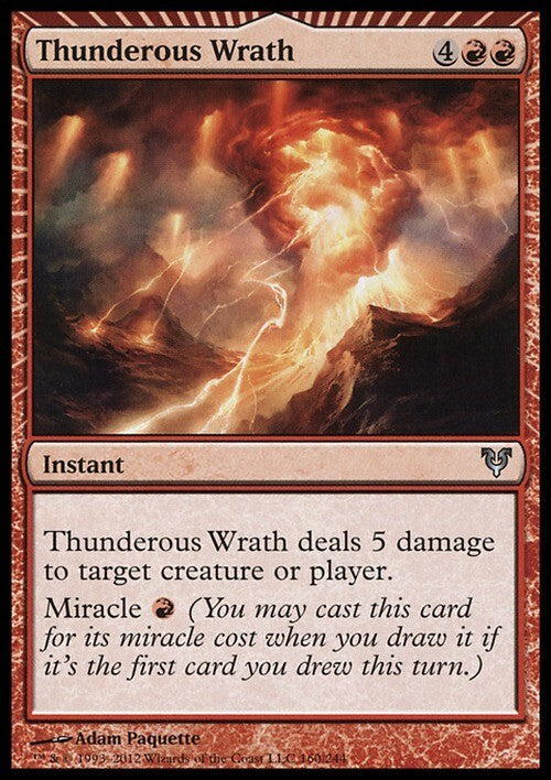 Thunderous Wrath ~ Avacyn Restored [ EX ] [ Magic MTG ]