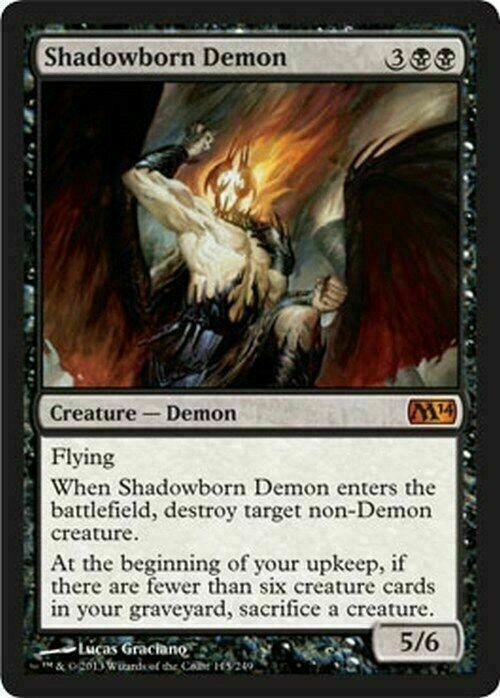 Shadowborn Demon ~ Magic 2014 [ EX ] [ Magic MTG ]
