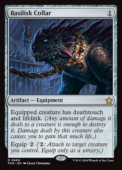 Basilisk Collar ~ Foundations [ NM ] [ Magic MTG ]
