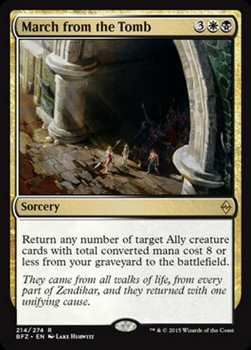 March from the Tomb ~ Battle for Zendikar [ EX ] [ Magic MTG ]